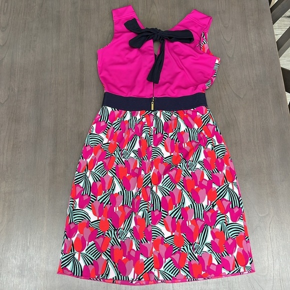 Tory Burch Floral Dress with Silk Tie Back - Picture 2 of 4